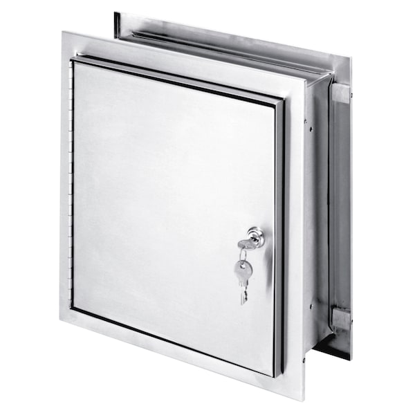 Omnimed SS Recessed Pass-Thru Specimen Cabinet With Privacy Shield (3.50"-5"Wi 181785W784 - main